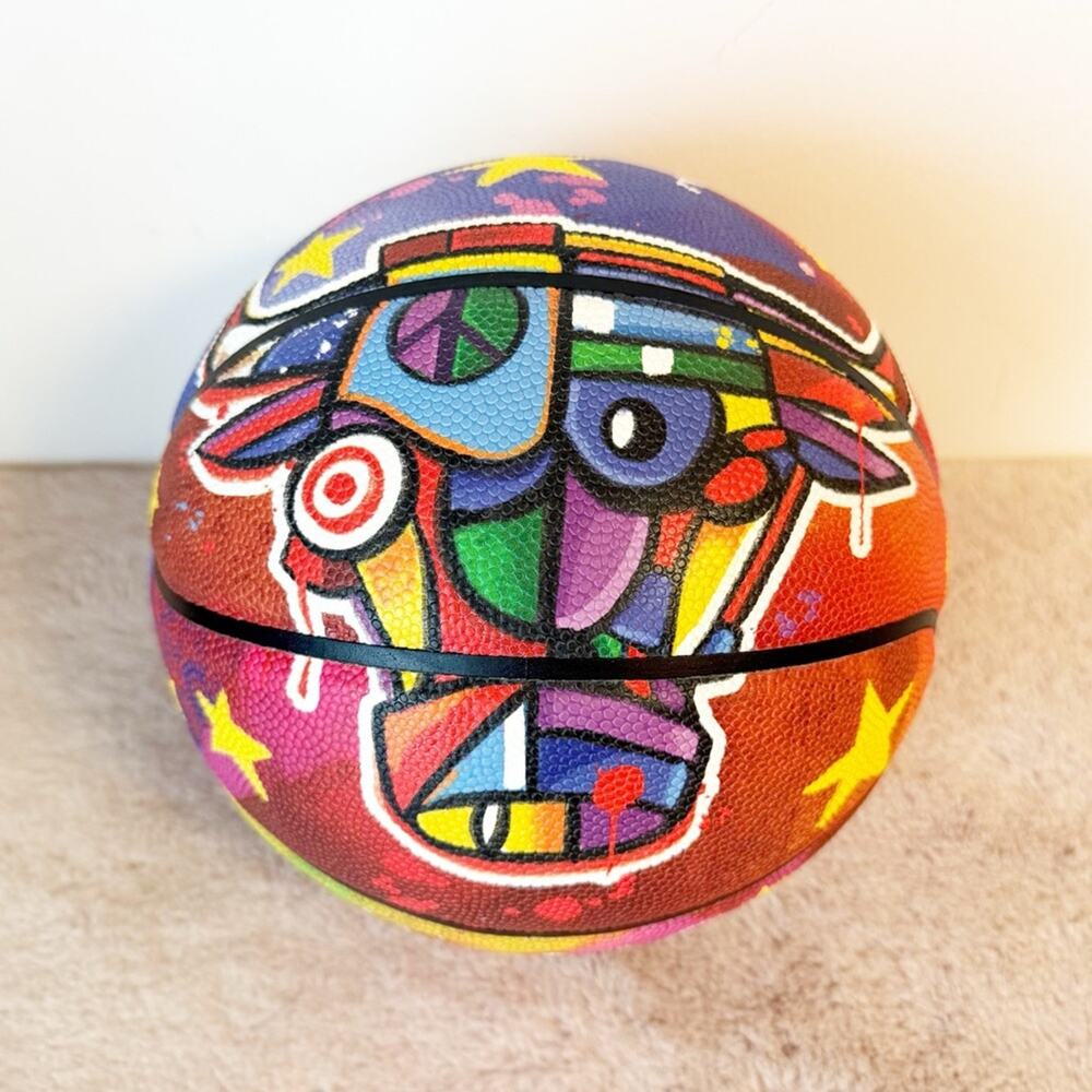 NIB NBA Chicago Bulls Limited Edition Birthday Basketball with Standly Stand